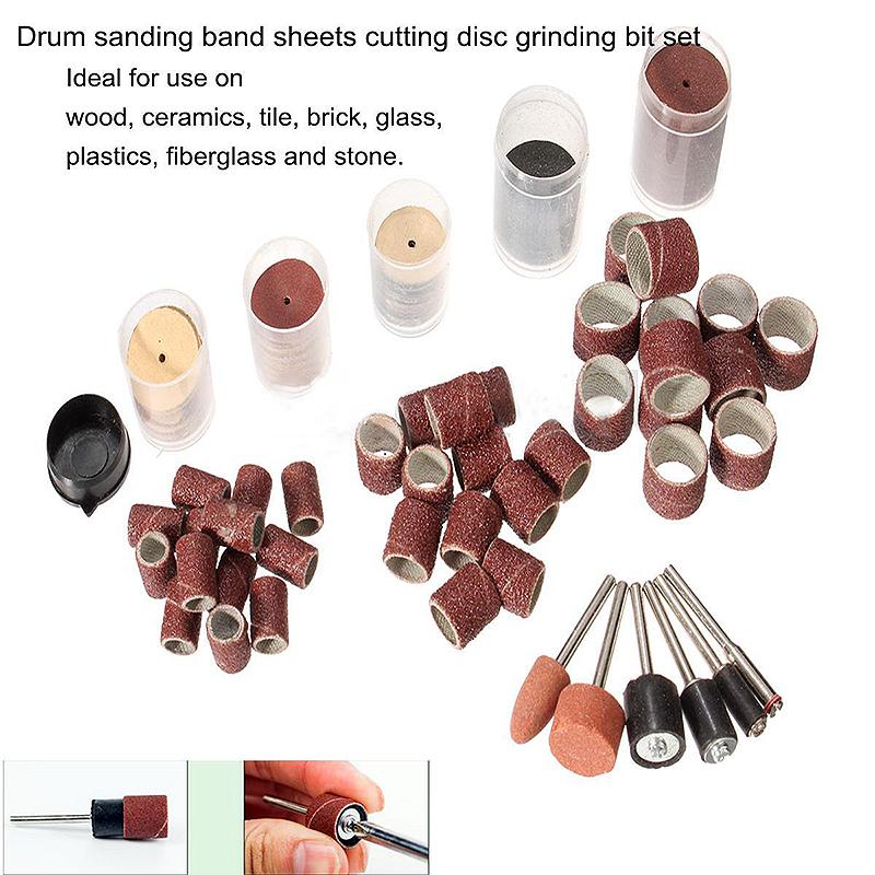 206pcs Rotary Tool Accessory Kit Sanding Bands Power Drill Multi Polishing Tool
