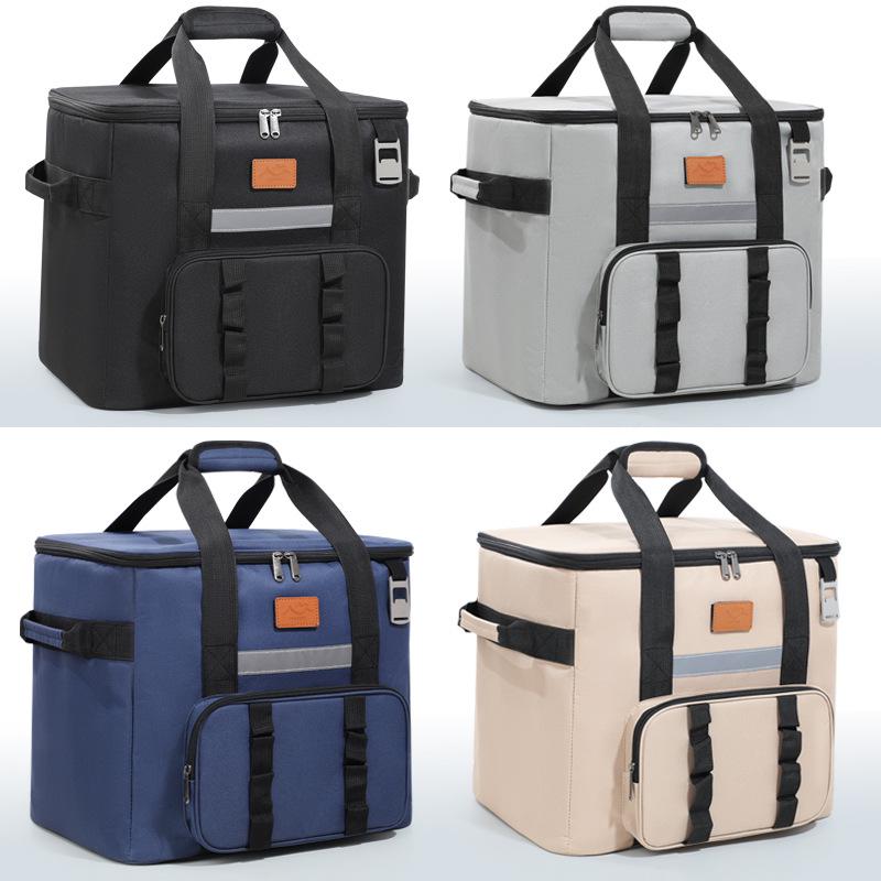 Borsa termica portatile in tessuto Oxford per asporto e impacchi di ghiaccio