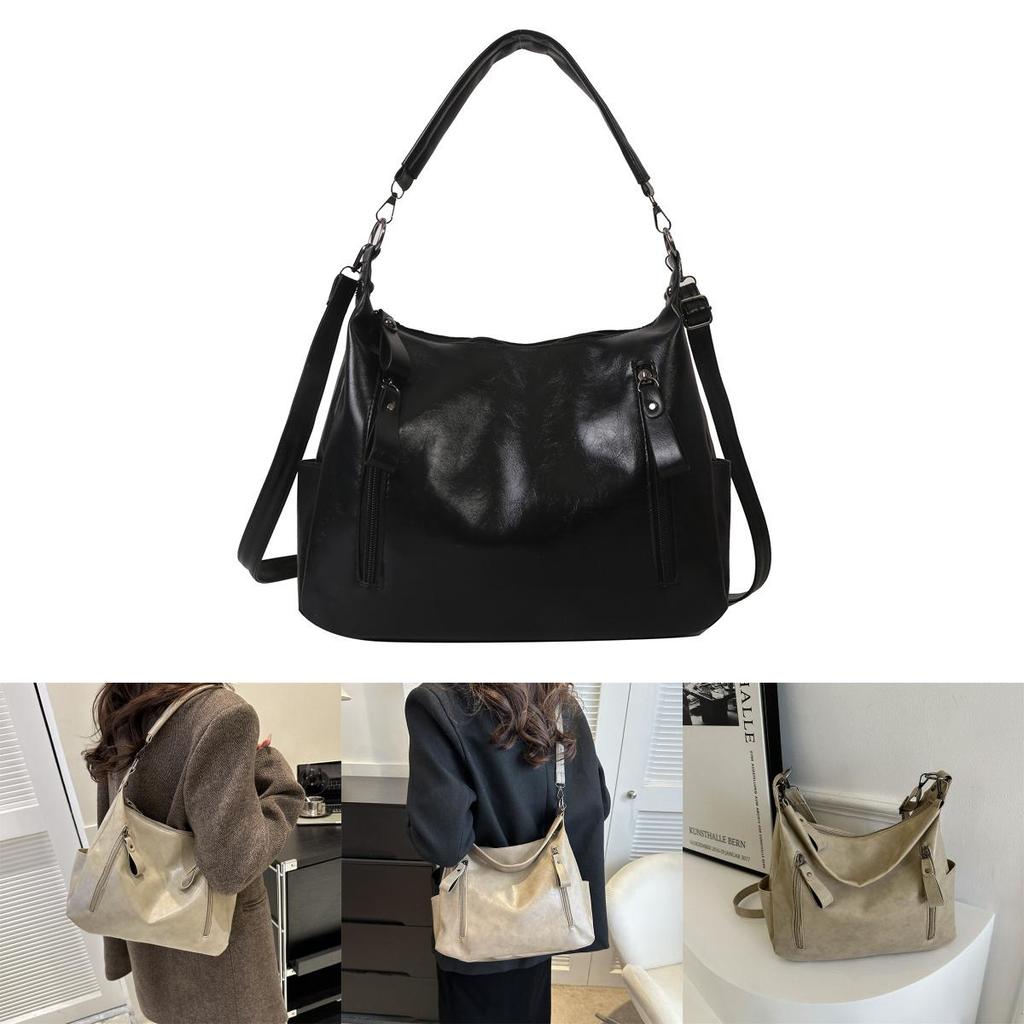 Trendy Women's Casual Tote Bag Stylish Large Capacity Pu Shoulder Bag For Daily Use