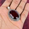 Red Garnet Jewelry, 925 Solid Sterling Silver Pendant, Handmade Gemstone Jewelry Pendant For Memorial Day