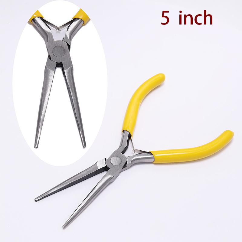 

Мини-плоскогубцы DIY Маленькие инструменты для ювелирных изделий 5 дюймов Диагональные плоскогубцы Круглые Изогнутые Иглогубцы Кусачки Рукоделие Бисероплетение Ручная работа 5 Inches