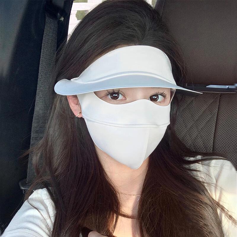 Facekini UV Protection Ice Silk Full Face & Neck Mask for Cycling