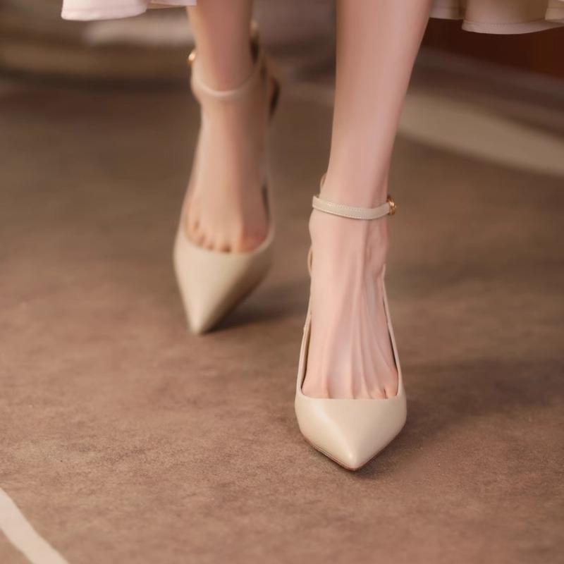 

Летние Новые Сексуальные Европейские и Американские Женские Туфли-лодочки на Высоком Каблуке Стилетто с Острым Носком 39