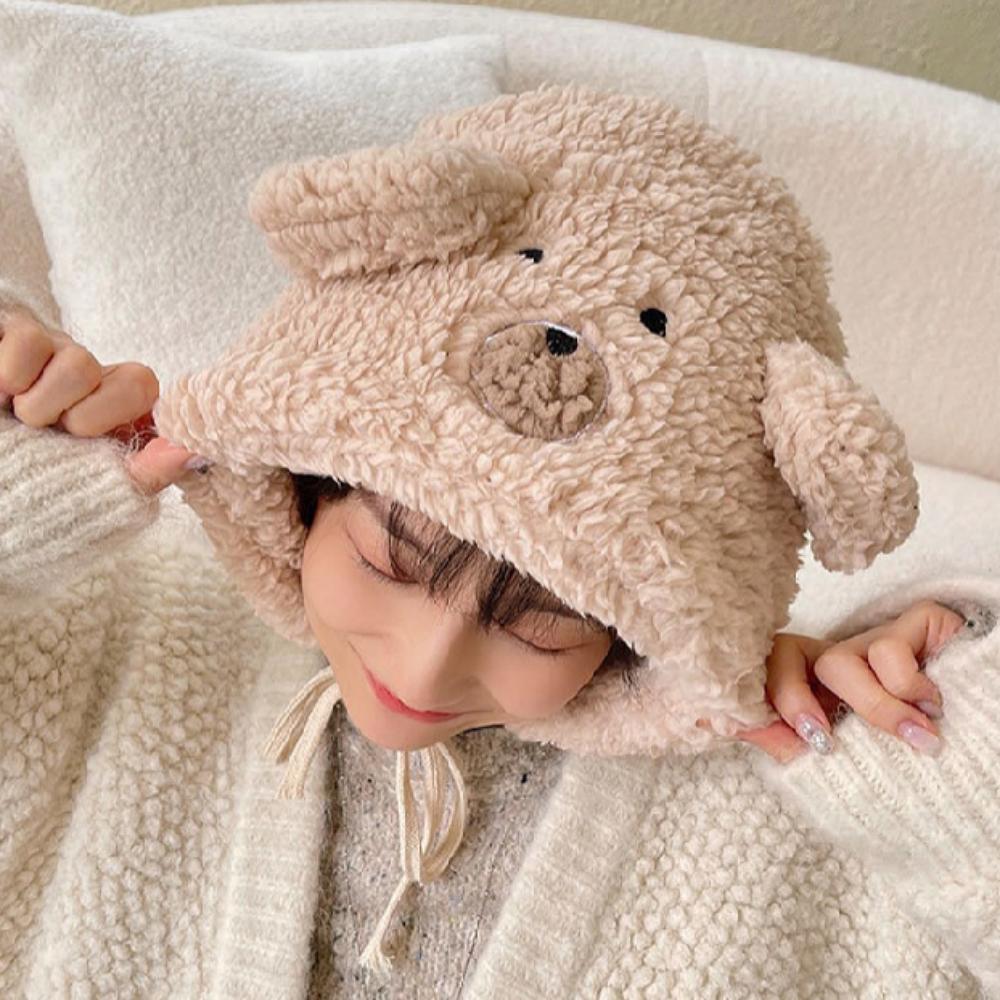 Vintermössa med teddyfleece-snodd för kvinna eller par