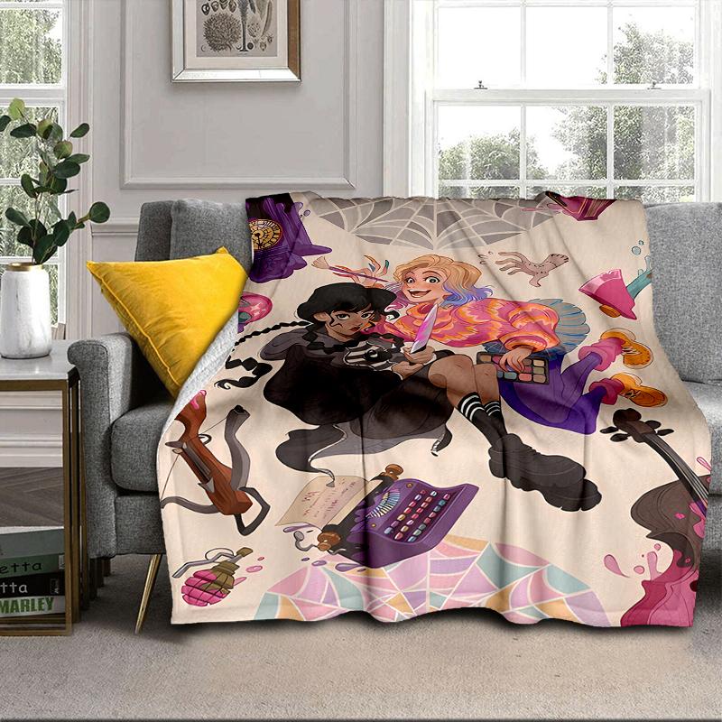 Stained Glass Gothic Romance Blanket Flannel Blanket for bed, sofa, Camping, Hiking, Picnic Essentials, gift for family Fan gifts