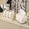 1PC milky white cloud creative lifting tissue box, home bathroom wall mounted storage box, home ornament