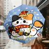 Christmas Hello Kitty Light-Up Umbrella - Automatic Opening & Closing, Outdoor Protection, Travel Accessory, Lightweight and Durable 058