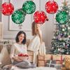 Festival Green Snowflake Paper Lanterns Easy Assembly Efficient Christmas Home Store Window Display