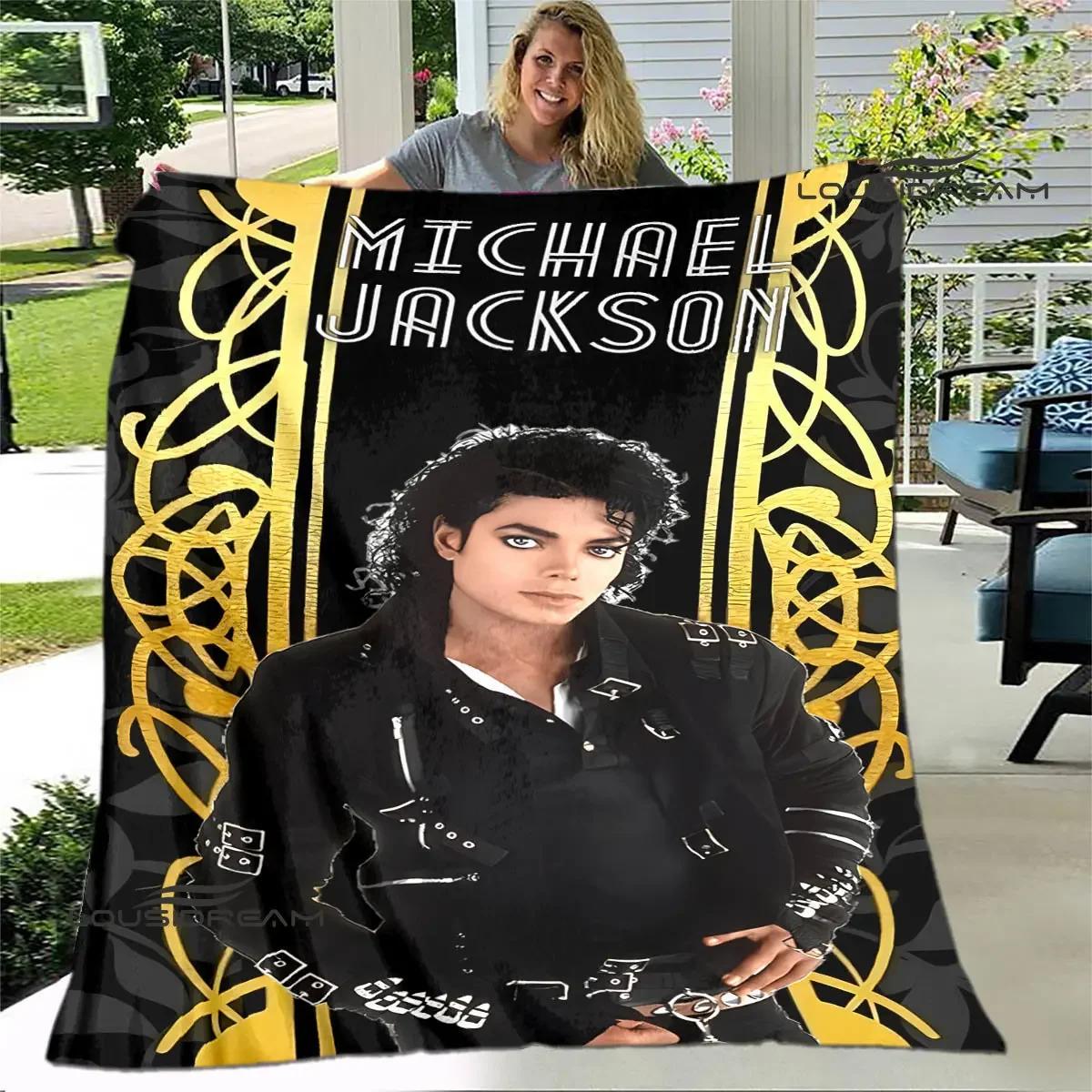 

Michael Jackson retro printed blanket Flannel Warm Blanket Soft and Comfortable Blanket picnic blanket bed linings Birthday Gift 75x90cm