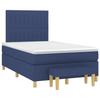 3137307 vidaXL Divan-lit Tapissier Avec Matelas Bleu 120x200 Cm Tissu