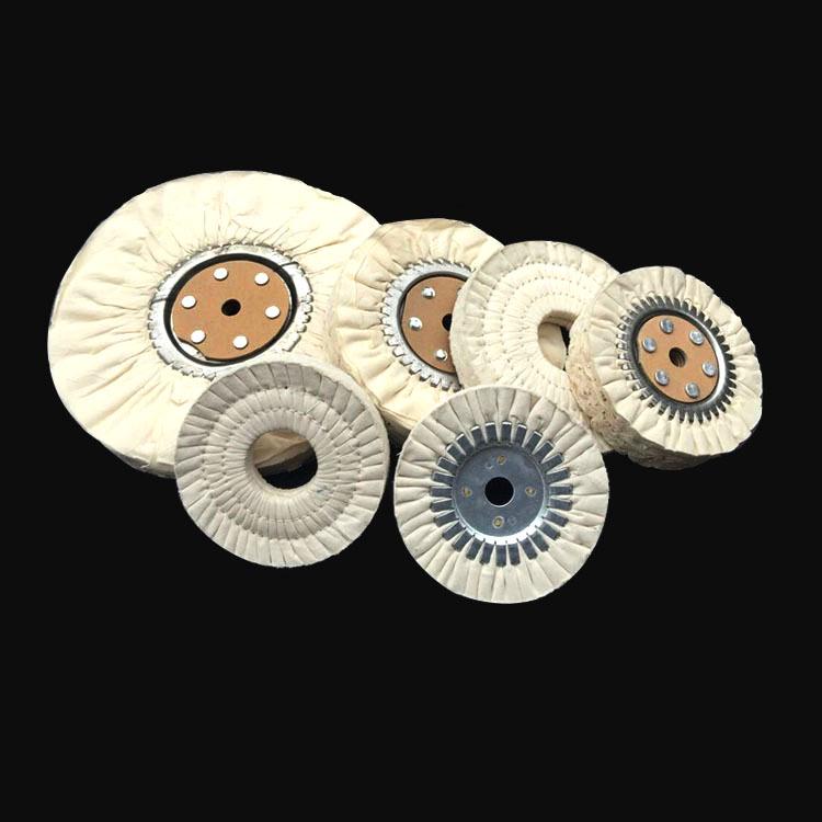 Polishing Fan Wheel: Anti-Feather Fabric Poplin, Cotton Cloth, Iron Core for Mirror Metal Finishing