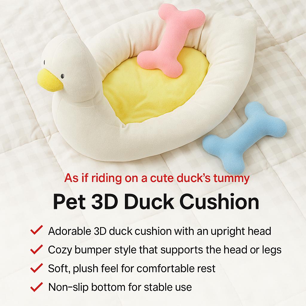 Der Liebling des Haustiers: Daiso 3D Entenform Komfortbett