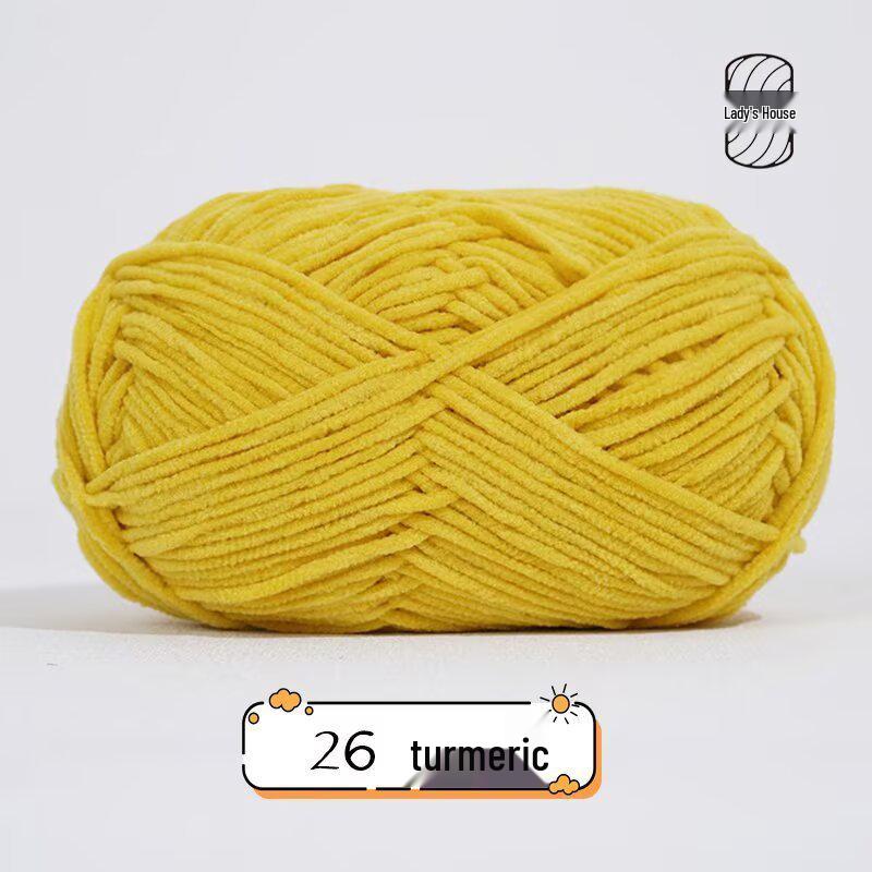 Meng Xiao Ya Matte Chenille Golden Velvet DIY Crochet Doll Bag Kit