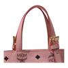 MCM Aren Visetos Classic Pattern Design Leather Bucket Bag Mini Women Handbags Pink MWTEATA01PZ001