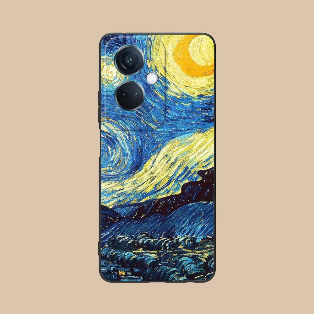 Abstract Oil Painting Phone Case for OPPO Reno 14 13 12 11 10 9 8 7 6 5 F T Pro 5G Soft TPU Shockproof Cover