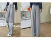 Petite High-Waisted Wide-Leg Sweatpants for Women, Versatile Slimming Straight-Leg, Perfect for Spring and Autumn.