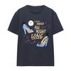 Cinderella Womens/Ladies I Could Dance All Night Long Glass Slippers T-Shirt