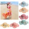 Women Girls Beach Floppy Foldable Sun Hat Wide Brim Straw