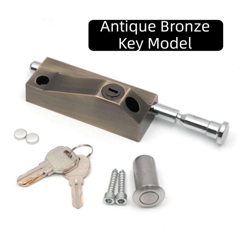 Aluminum Zinc Zinc Alloy Automatic Revolving Doors Framed Spring Revolving Door Bolt Lock  Household синий