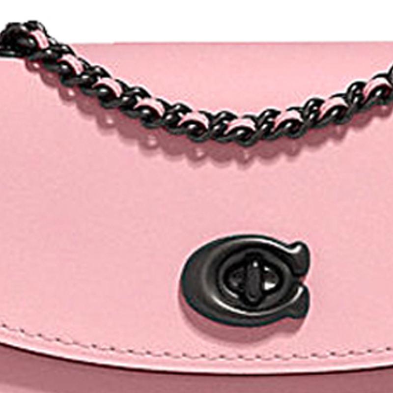 New COACH Parker Calfskin Shoulder Bag, Crossbody Bag, Chain Bag Small Women's Pink 29392-V5PTP
