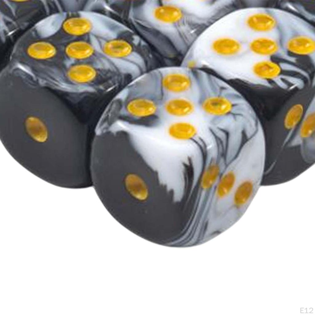 10 Pieces Polyhedral Dices Role Playing Dice Multi Side Acrylic Set Table Game Entertainment