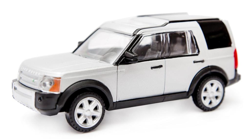 Land Rover Discovery 3 Srebrny Model Auta 1:43 Samochodzik Kolekcjonerski