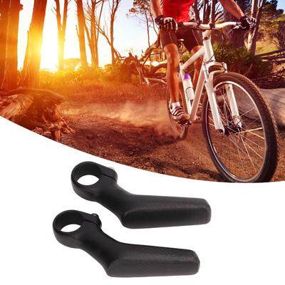 1 Pair L Shape Bike Handlebar Bar Ends Ergonomic Bike Auxiliary Handlebar Handlebar Grip Extension