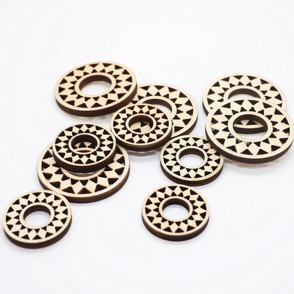 10 PCS Wood Crystal Ball Stand for 20 - 100 mm Sphere, Wooden Sphere Holder, Crystal Ball Display, Egg Rocks Stand