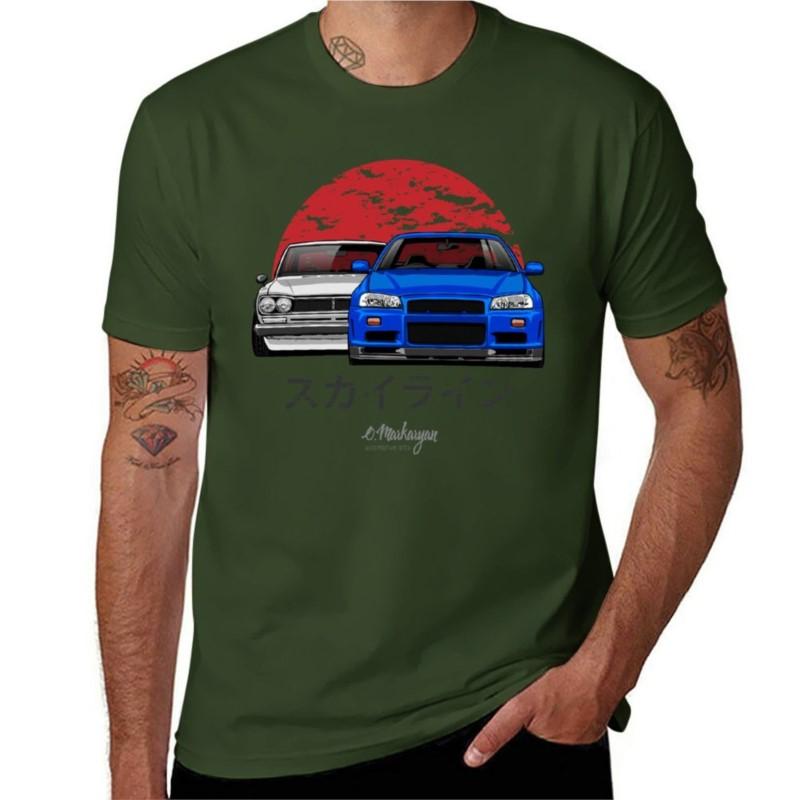 Skyline (R34 Hakosuka) Tshirt Oversized Tshirt Funny T Shirts Vintage T Shirt Unisexs Vintage T Shirts