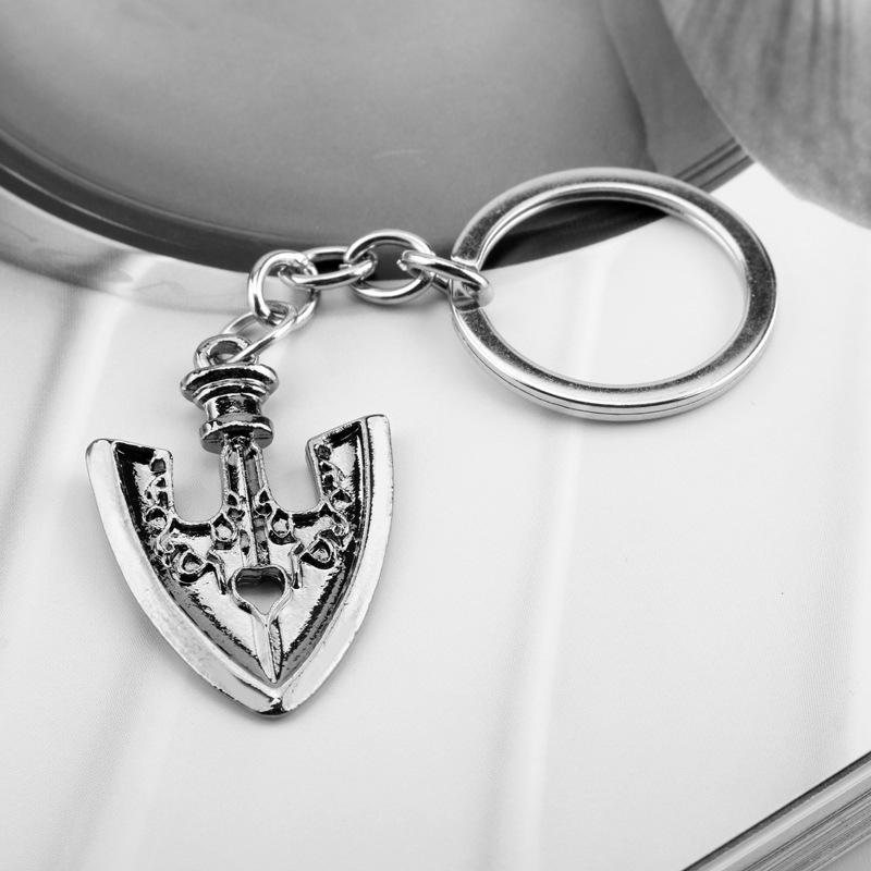 Anime JOJOS BIZARRE ADVENTURE Necklaces Kujo Jotaro Arrow Metal Pendant Chain Choker Keychain Charm Gifts Jewelry Collares