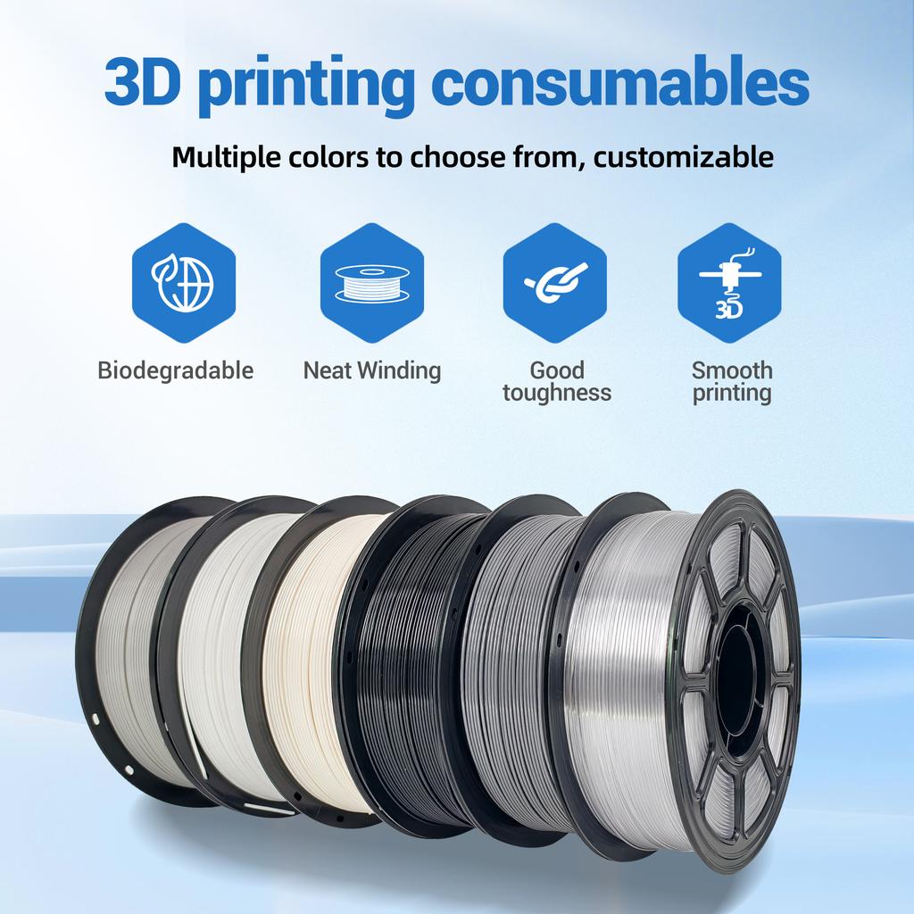 Transparent PETG Filament 1.75mm 1kg 330m Length Easy Printing for FDM 3D Printers