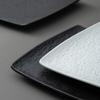 High Quality Matte Dinner Plates, Square Dishes, Black White Ceramic Plate, Household Tableware, Retro Grilled Meat Dish, 9 In.