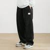 Men's Loose Casual Trousers, Elastic Waist Drawstring, Lightweight With Pockets, Comfortable And Breathable Corduroy Trousers