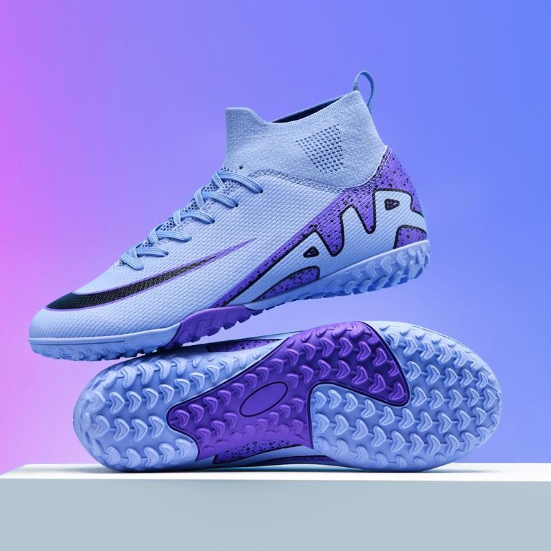 New Men Cleats Grass Soccer Shoes TF/FG Futsal Indoor Sport Training Football Boots Ankle Kids Match Hot-selling High-quality