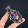 Rainbow Solar Quartz 999 Copper Wire Wrapped Pendant, Handmade Gemstone Pendant Jewelry, Gifts For Wife Brand New Pendant