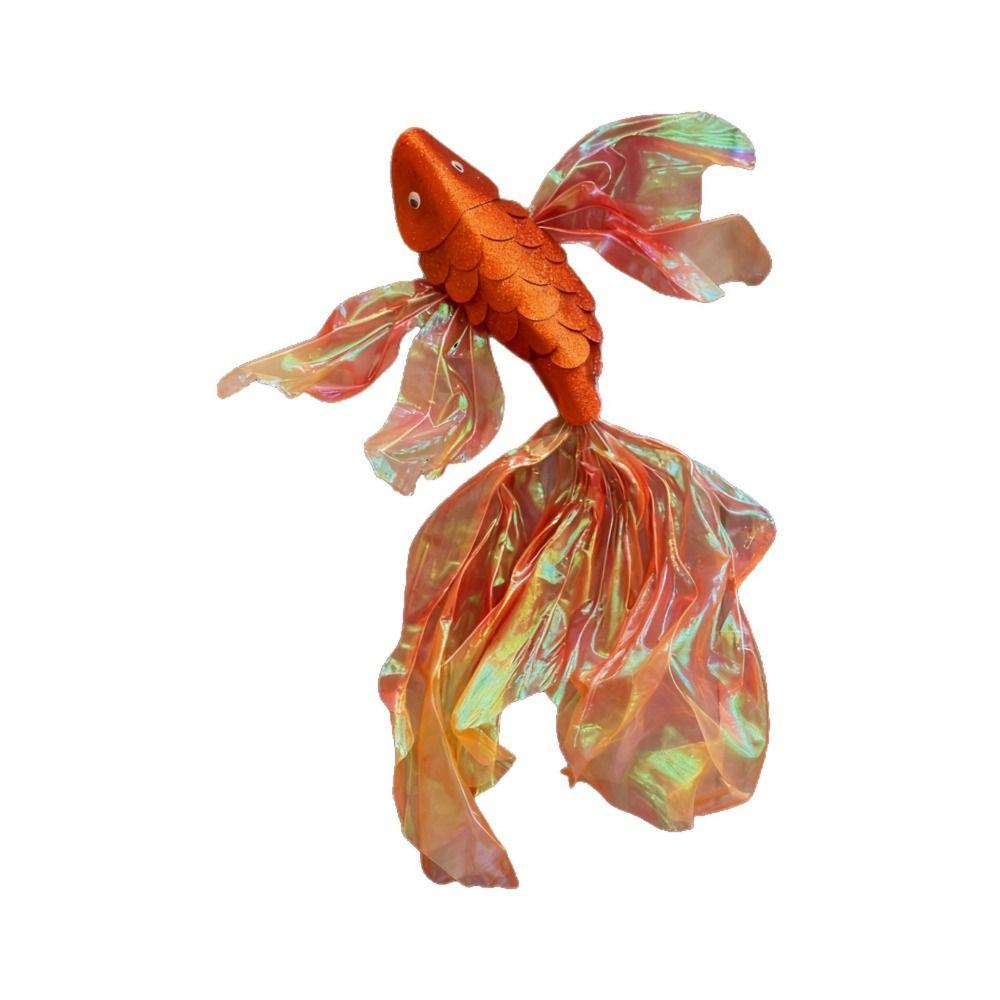 Hästens År Fisk Hängande Dekoration Fiskmönster DIY Nyårsdekoration Röd Färg Hängande Hänge Festtillbehör