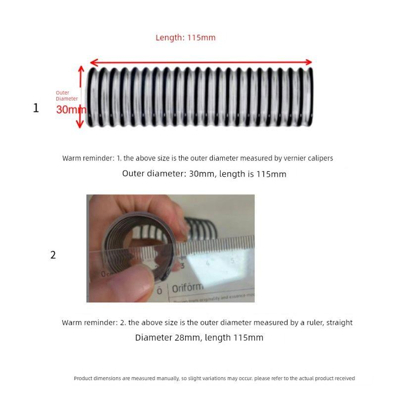 

Suitable for Midea Vacuum Cleaner P3 Accessories V1/P5/P6/Vh1701/1704 Electric Floor Brush Hose Steel Wire Pipe 1 Hose (Thickened Wall Thickness) - Lasts Longer