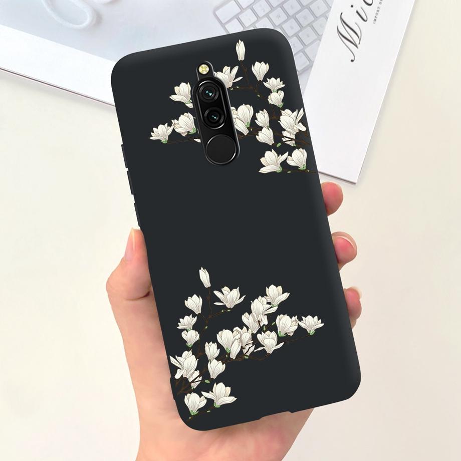 Liquid Silicone Cute Case for Xiaomi Redmi 8 Capa Protective Back Cover For Redmi Note 8 Pro Note8Pro Note 8T Bumper Redmi8 Case