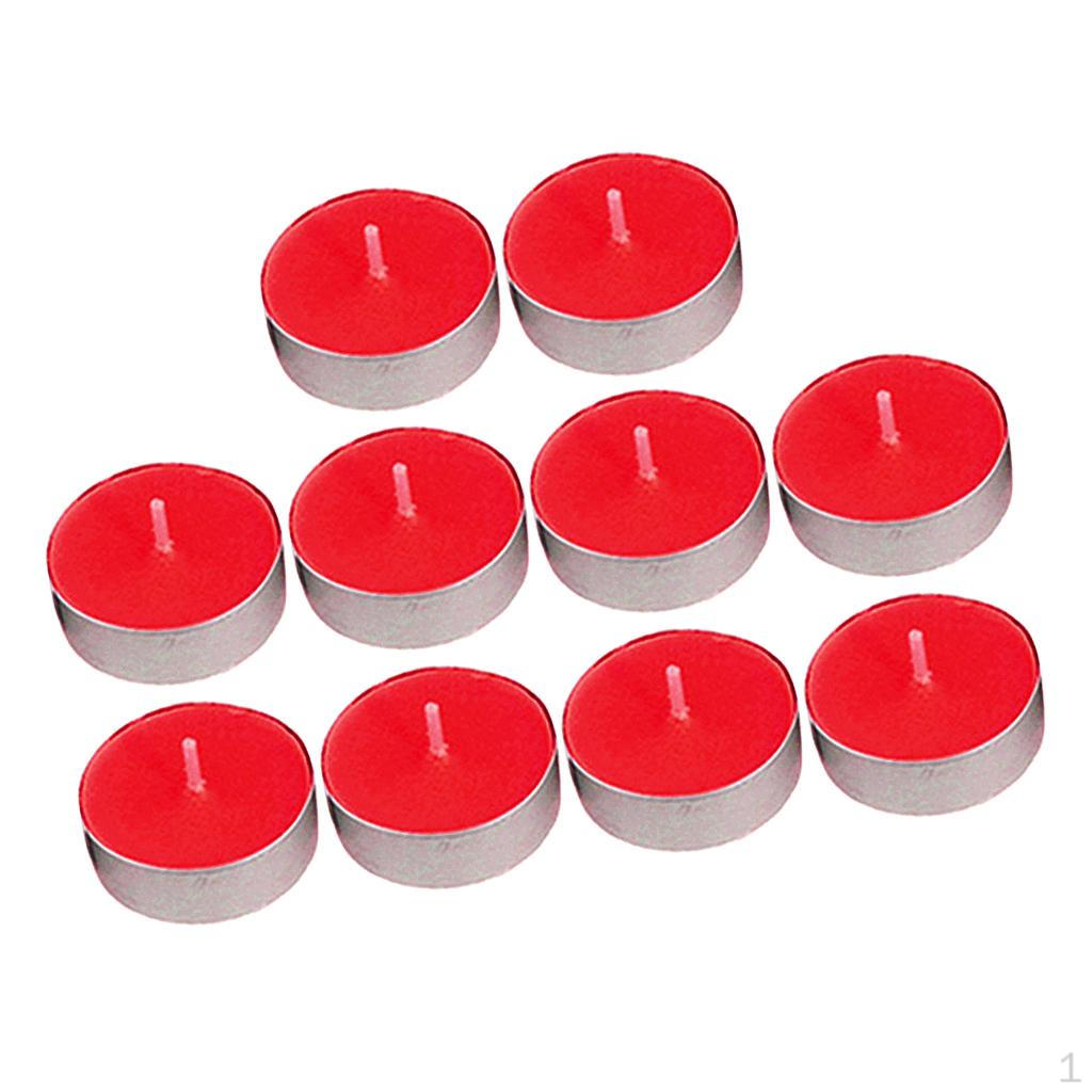 10 Counts Scented / Unscented Wax Tea Lights Small Candles Night Light