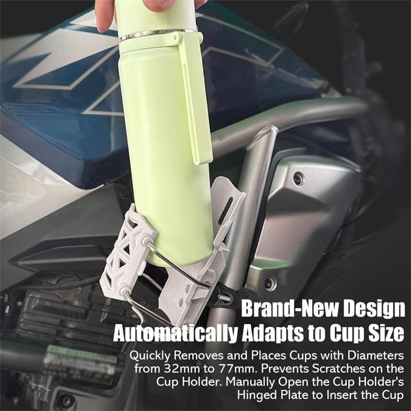 360 Degree Adjustable Bike Motorcycle Handlebar Cup Holder Cage For Water Bottle MTB Road Cycling ADV Motorbike Mount Accessory