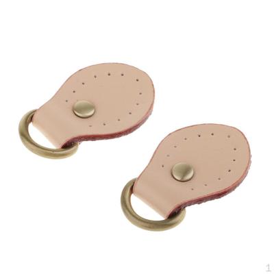 2 Peças, Bolsa de Mão em Couro, Alças de Bolsa, D-, Fivelas, Cílios, Artesanato de Costura - Marrom, 6,8x3,5cm