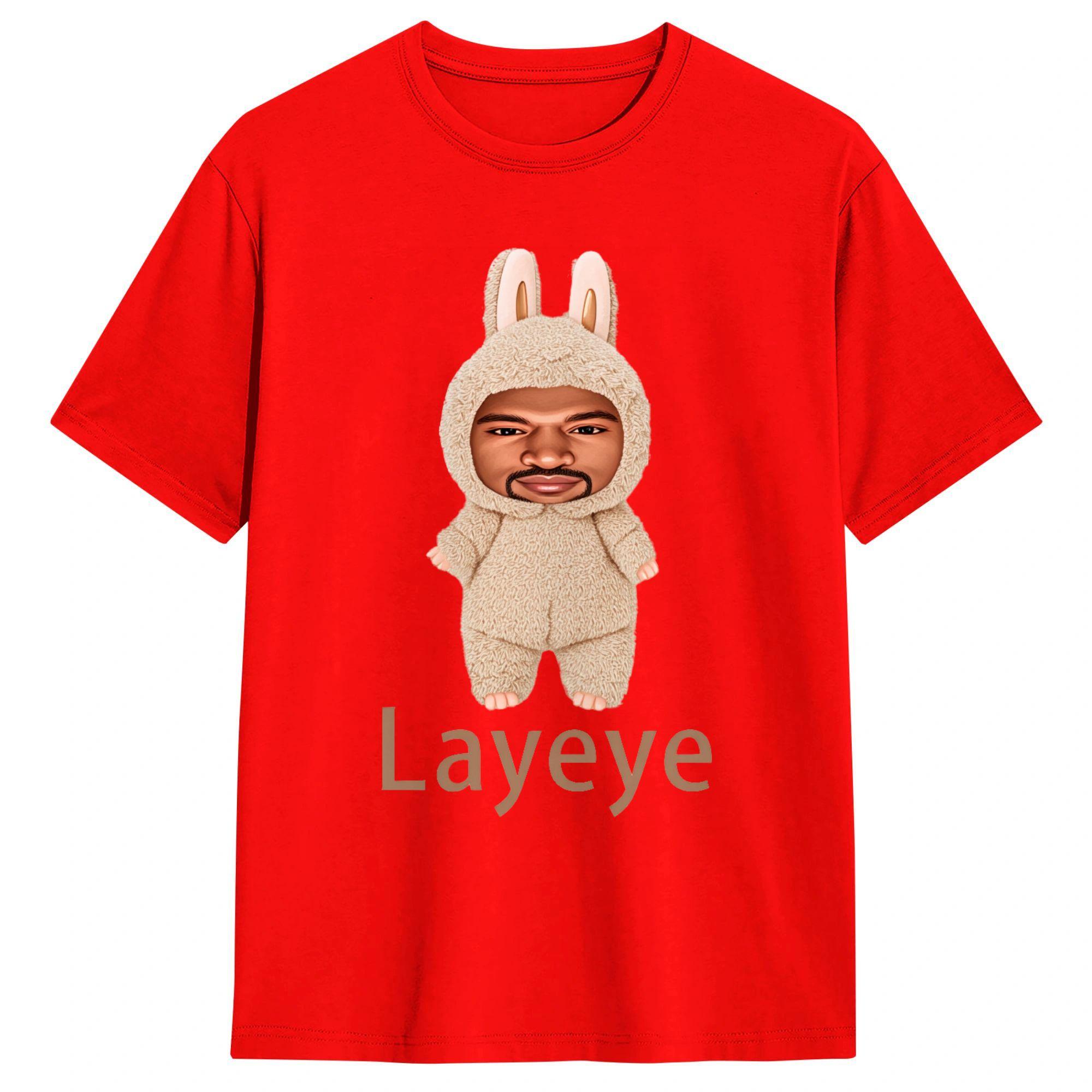 

Kanye Wests Layeye TShirt Summer Pure Cotton TShirts For Unisex Casual Tee Shirt Short Sleeve Y2K Casual Tees S