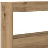 LED Headboard with Shelves Artisan Oak 160 x 17 x 102 cm