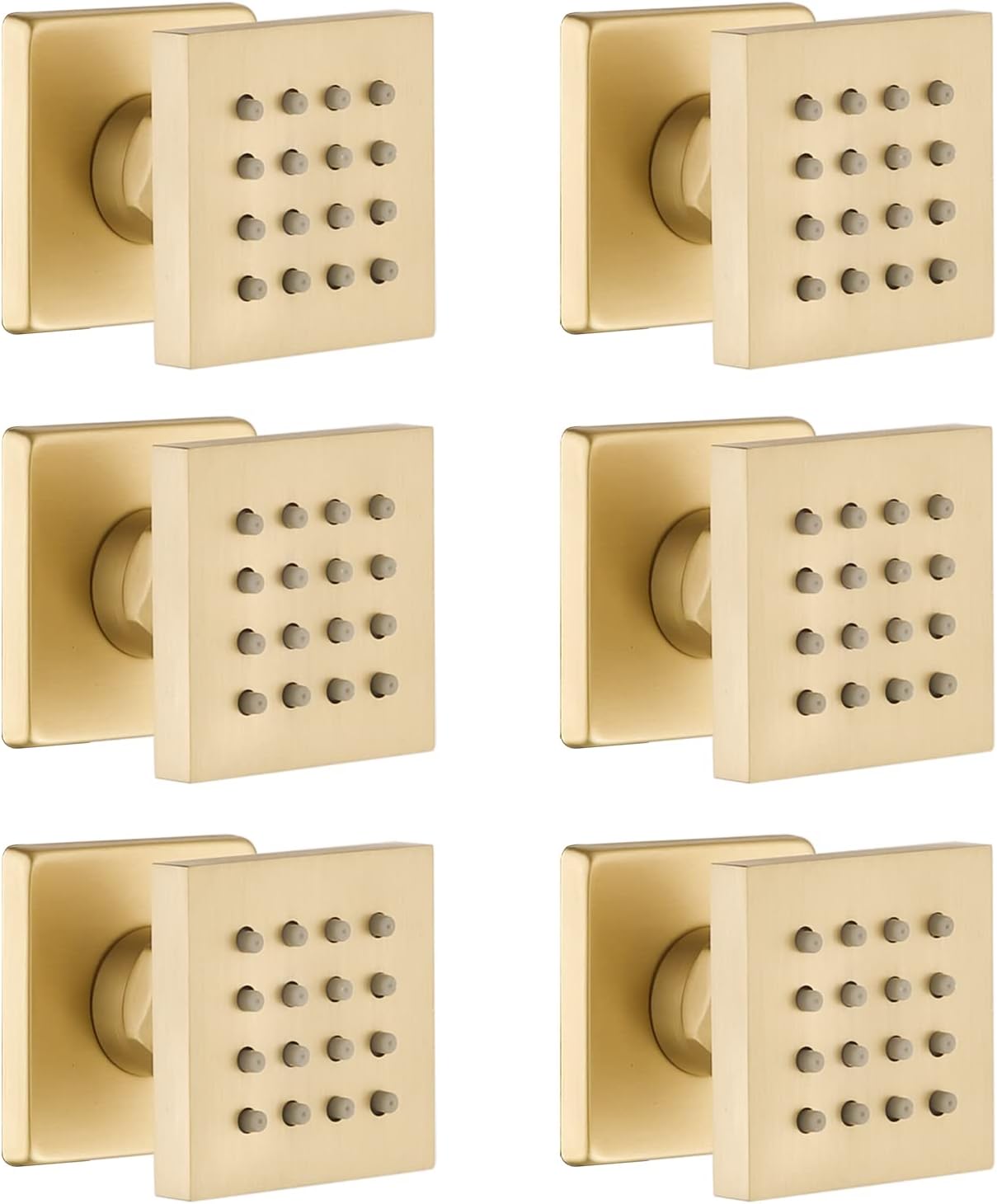 2 Inch Brass Square Chrome Finish