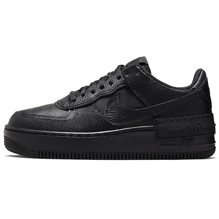 New Nike Air Force 1 Low Shadow Triple Black Women's CI0919-001