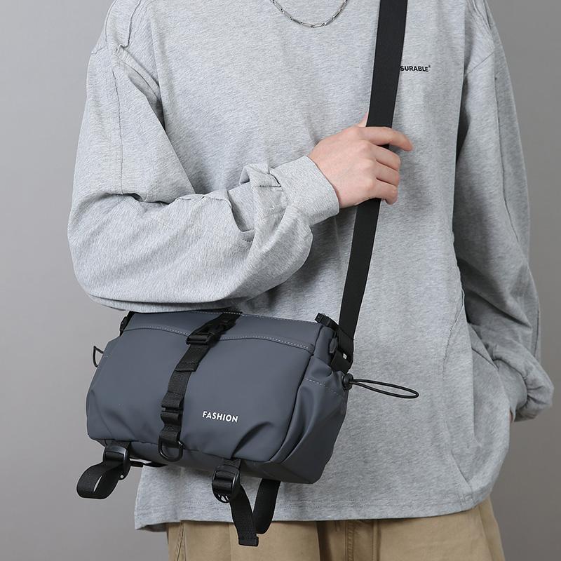 Casual Large Capacity Men's Crossbody Bag Outdoor Travel Nylon Material Water-Resistant Membrane Urban Minimalist Style