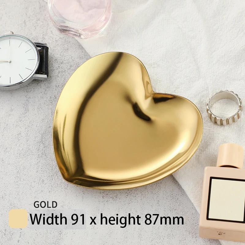 Modern Simple Stainless Steel Metal Water Drop Multi-shape Snack Tray Storage Jewelry Storage Metal Decoration Storage Organizer
