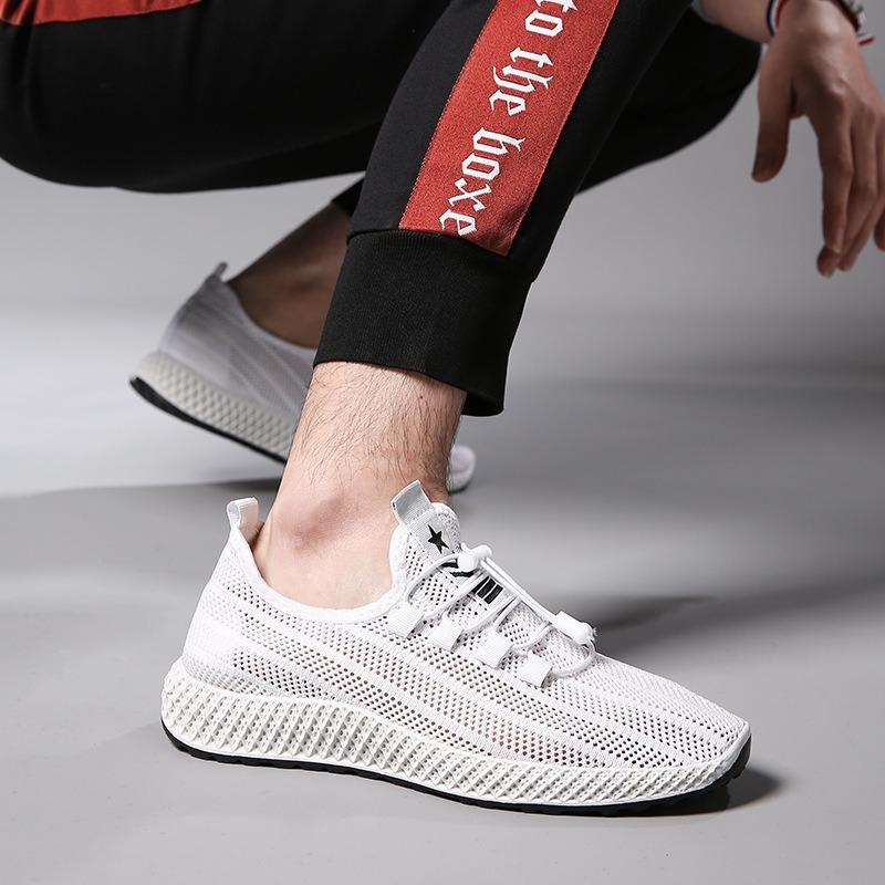 Lässige Herrenschuhe, Fitnessschuhe, Atmungsaktive Mesh-Herrenschuhe, Sportschuh-Einzelschuhe, Studenten-Laufschuhe