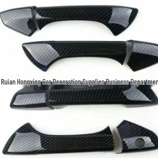 

Honda Accord 2008-2013 Накладка ручки двери: Глянцевая защитная оболочка из углеродного волокна черного цвета Smart Carbon Fiber