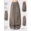 Damen Weite Hose mit Kordelzug und elastischen Bündchen